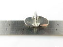 Vintage Sterling Silver Turquoise Mother of Pearl Zuni Pointer Finger Ring - Just Stuff I Sell