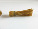 Grouping of 3 Miniature Hand Brooms with Corded Wraps 1 3/4", 1 1/2", 1 3/8" - Just Stuff I Sell