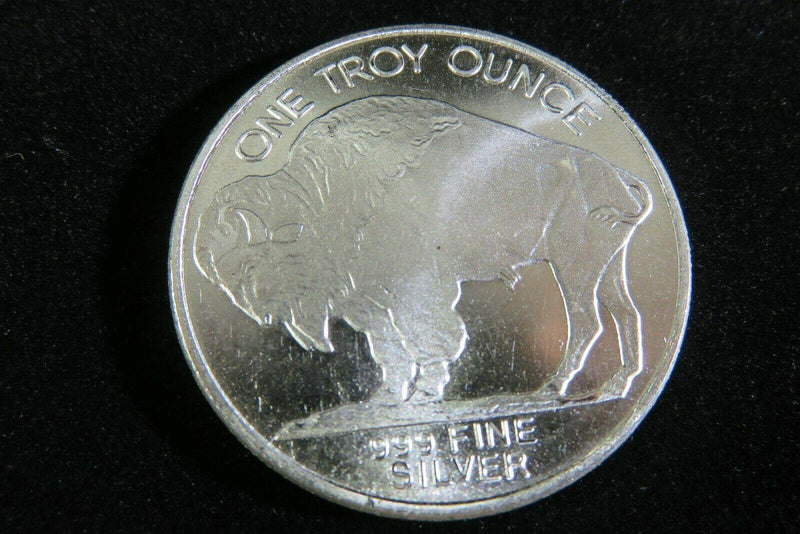 1 Troy Ounce .999 Fine Silver Round 2014 Buffalo Round - Just Stuff I Sell