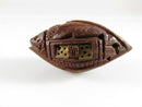 Miniature Hand Carved Chinese Hediao Nut Bone Windows Open 1 5/8" - Just Stuff I Sell