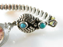 Sterling Turquoise Women's Navajo Watch Tips E. Becenti Artisan - Just Stuff I Sell