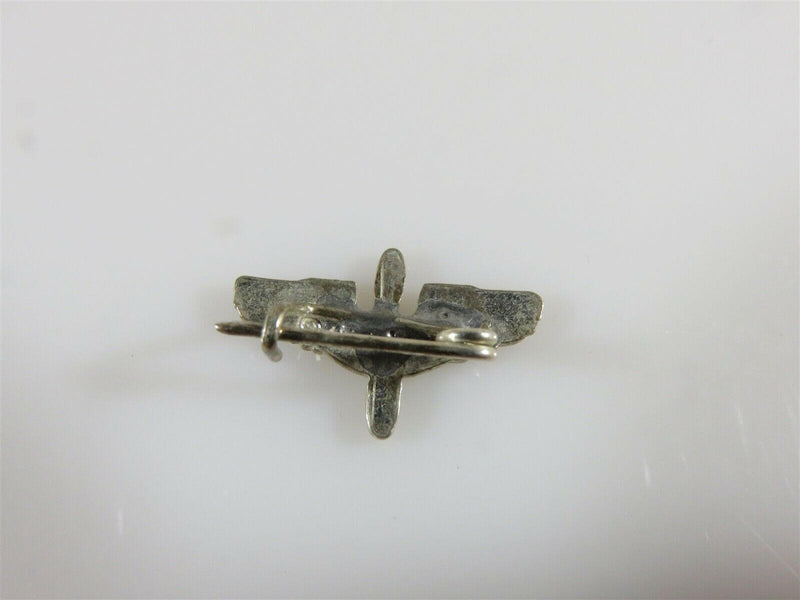 Antique Sterling Silver US Army Air Corps Pilot Collar Pin 3/4" - Just Stuff I Sell