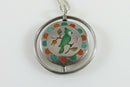Vintage Spinner Pendant w/Necklace Randolph Ghahate Signed Zuni Sterling Silver - Just Stuff I Sell
