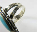 Carolyn Pollack Sterling Silver Native American Style Turquoise Finger Ring - Just Stuff I Sell