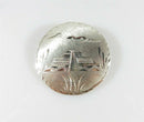 Vintage Eagle Mayan Pyramid Tourist Brooch Signed Artisan 2" Taxco Sterling - Just Stuff I Sell