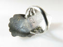 Navajo Sleeping Beauty Turquoise Sterling Pointer Finger Ring Snd JJ Sz 5.5 - Just Stuff I Sell