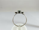 Old Early Southwestern Sterling Silver Ring & Stud Earring Set Round Turquoise - Just Stuff I Sell