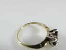 14K Yellow Gold Engagement Ring Rubellite Tourmaline Doublet Ring Size 6.75 - Just Stuff I Sell