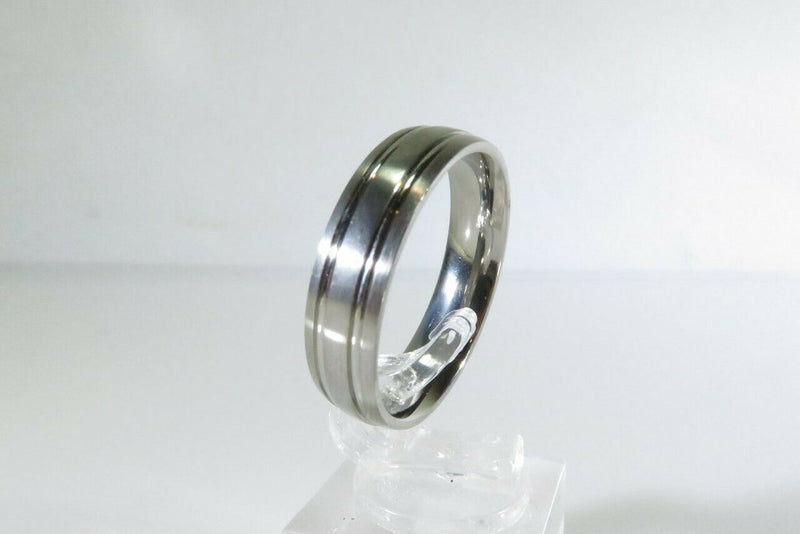 Nice Looking Forge Titanium Brushed/polished/Brushed Metal Band 11.75 - Just Stuff I Sell