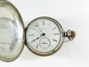 C. 1879 Hampden Watch Co 18s Pocket Watch Fahys Coin Silver Case SR