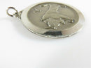 Large 1 1/2" Zodiac Taurus Sterling Silver Charm by JTC Fair Condition - Just Stuff I Sell