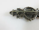 Antique Sweetheart Pin Victorian Sterling Silver Forget-Me-Not Anchor Pansy - Just Stuff I Sell
