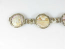 Antique Hand Carved Shell Grand Tour Souvenir Bracelet 800 Silver Sterling - Just Stuff I Sell