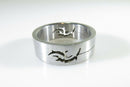 Laser Cut Design Steampunk Metal Men's Ring Band Size 10 - Just Stuff I Sell