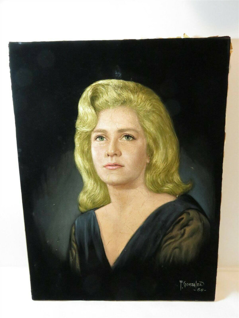 Attractive Blonde Filipino Master Felix Pinto Gonzales Philippine Painting - Just Stuff I Sell