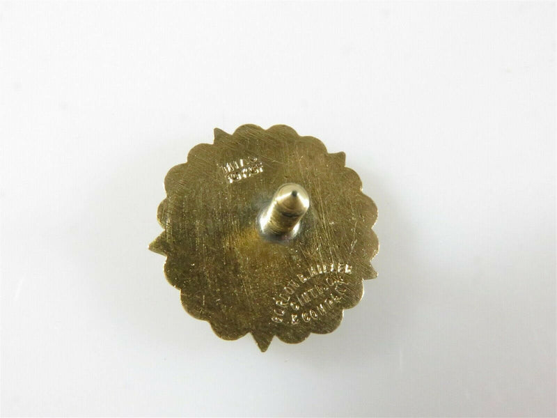 Beautiful Lincoln Mercury Enameled Salesman Award Collar Pin Gold Filled - Just Stuff I Sell