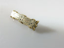 Victorian Era Black Taille D'Epargne Enameled 10K Gold Filled Scarf Pin - Just Stuff I Sell