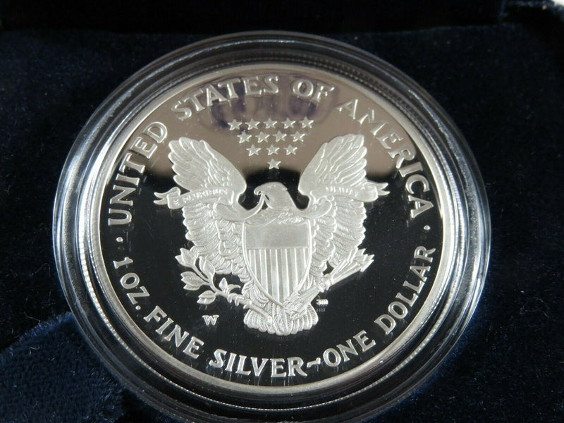 2005 W America Eagle One Ounce Silver Proof Coin with Case & Box - Just Stuff I Sell