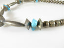 Vintage Southwestern Silver Turquoise Choker Handmade Pearl, Seed & Melon - Just Stuff I Sell
