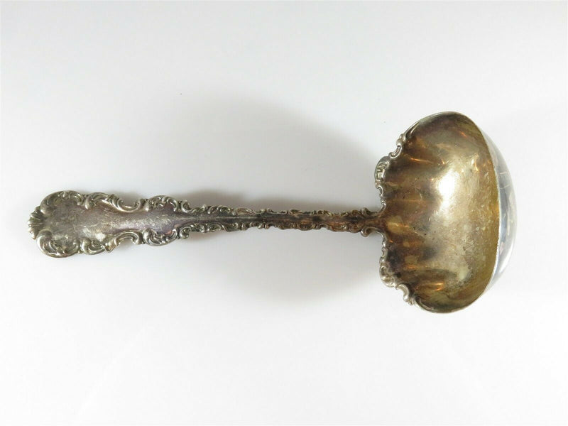 Whiting Louis XV 1891 Sterling Griffin Mark W hallmark Sauce Ladle 64 Grams - Just Stuff I Sell