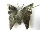 Vintage Taxco Butterfly Brooch Abalone Inlaid Sterling Silver Signed Eagle 3 - Just Stuff I Sell
