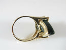 Vintique 10K Yellow Gold Bloodstone Navette Women's Ring Size 5.75 - Just Stuff I Sell