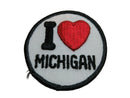Vintage I Love Michigan Patch I Heart Michigan Patch 3" Approx — Crafts:Sewing:Embellishments & Finishes:Patches — front view