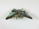 Vintage Taxco Butterfly Brooch Abalone Inlaid Sterling Silver Signed Eagle 3 - Just Stuff I Sell