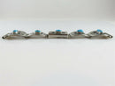 Beautiful Navajo Morenci Turquoise Watch Bracelet Sterling Silver 5 7/8" TL - Just Stuff I Sell