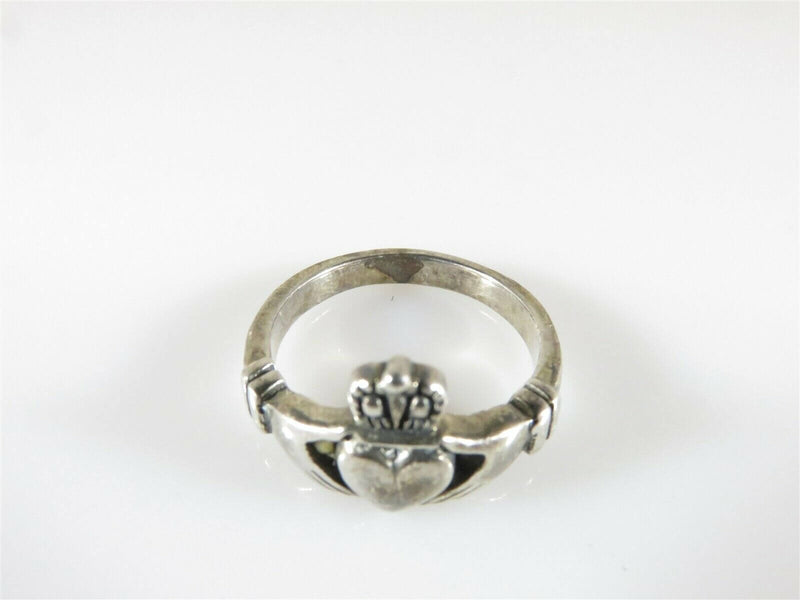 Claddagh Ring Love, Loyalty & Friendship Irish Theme Sterling Silver Size 6.5 - Just Stuff I Sell