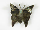 Vintage Taxco Butterfly Brooch Abalone Inlaid Sterling Silver Signed Eagle 3 - Just Stuff I Sell