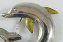 Taxco Dolphin Brooch Pendant Nautical Sterling Silver TM-24 Signed Eaton - Just Stuff I Sell