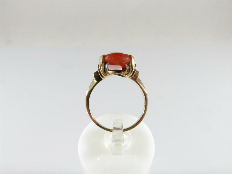 Fabulous Late Victorian Carved Hardstone Cameo Ring in 10K Gold Size 4.25 - Just Stuff I Sell