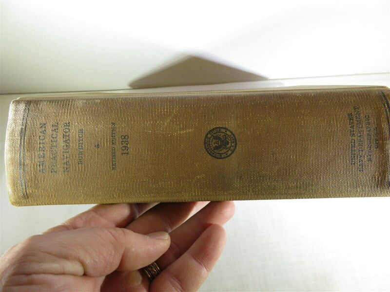 H.O. No 9 American Practical Navigator 1938 US Navy Dept Hydrographic Office - Just Stuff I Sell