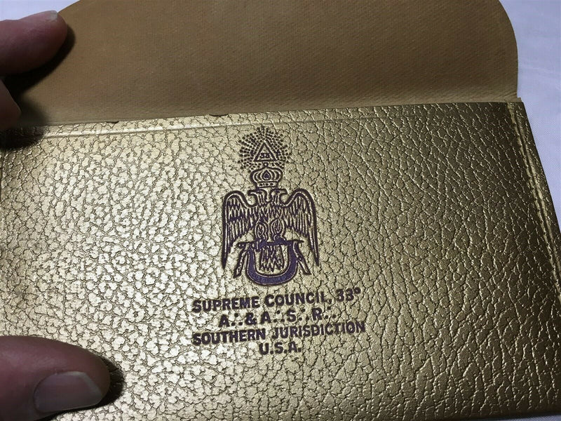 Supreme Council 33 Degree Southern Jurisdiction Leather Document Pouch - Just Stuff I Sell
