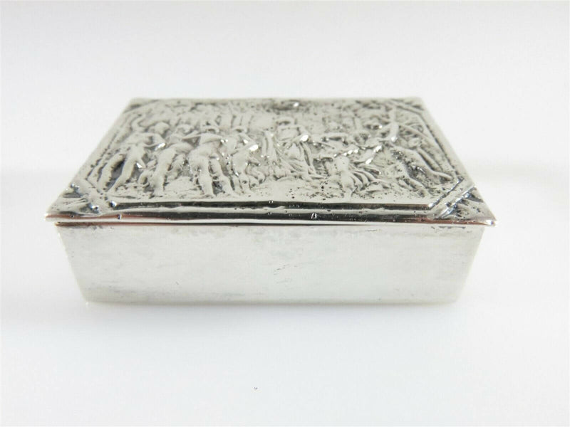 Handmade Sterling Silver Match Box, Pill Box, Trinket Box, Snuff Box 1 9/16" - Just Stuff I Sell