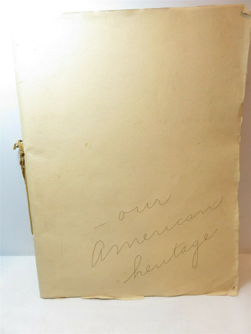 Rare First Edition Our American Heritage A.M. Jens 186 of 1000 Circa 1940 - Just Stuff I Sell