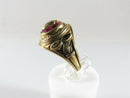 1973 Women's HJ-10K Yellow Gold Red Insert "M" High School Class Ring Size 5.75 - Just Stuff I Sell
