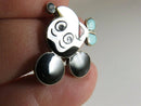 Circa 60's Sterling Zuni NM Inlaid Mickey Mouse Ring Size 9 Signed SS - Just Stuff I Sell
