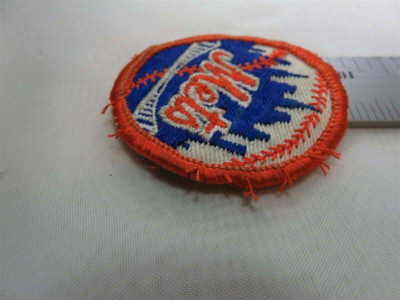 Vintage Circa 70's 2" Round Mets Baseball Patch - Just Stuff I Sell