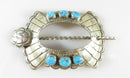 Antique Hand Stamped Silver Turquoise Navajo Hair Pin Hair Clip Hair Barrett Bun - Just Stuff I Sell