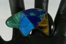 950 Silver Fetish Bear Brooch Onyx, Tigers Eye, Turquoise Taxco Alicia ODC - Just Stuff I Sell