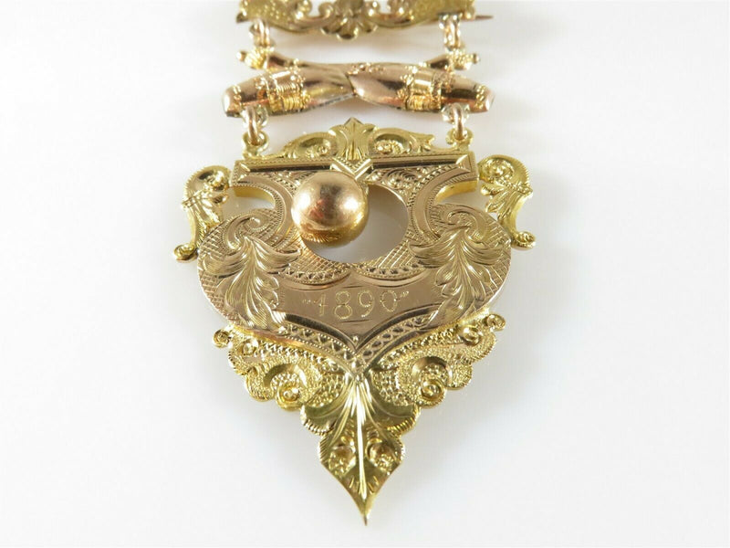 Victorian 10K Rose & Yellow Gold Aurania - B-C 1890 Award Medal 15.6 Grams - Just Stuff I Sell
