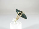 Vintique 10K Yellow Gold Bloodstone Navette Women's Ring Size 5.75 - Just Stuff I Sell
