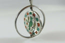 Vintage Spinner Pendant w/Necklace Randolph Ghahate Signed Zuni Sterling Silver - Just Stuff I Sell
