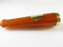 French 18K Gold Amber Colored Cigar Holder Cheroot Holder Cigar Tip - Just Stuff I Sell