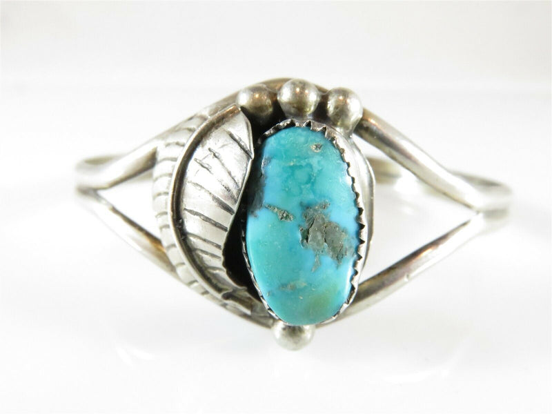 Navajo Turquoise Cuff 5" Life, Growth, Prosperity Southwestern Sterling Silver - Just Stuff I Sell