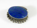 Lapis Leaf Brooch Pendant Large Taxco Sterling Silver Mexico 21.9 grams - Just Stuff I Sell