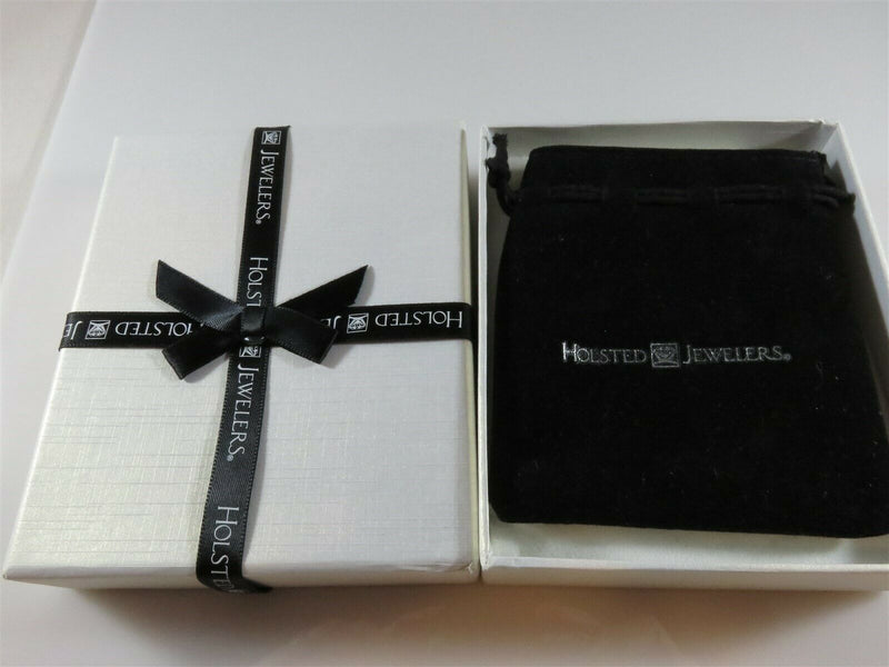 Sterling Silver & Diamond Heart Pendant Necklace Original Box HMI Sign