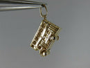 Victoria Double Decker Bus 14K Yellow Gold 3D Travel Charm/Pendant Engraved - Just Stuff I Sell